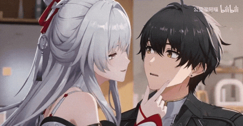 Boy and Girl Looking at Each Other Bilibili