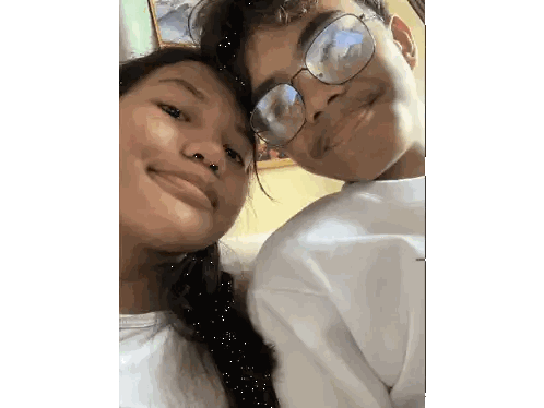 Boy and Girl Posing for Photo