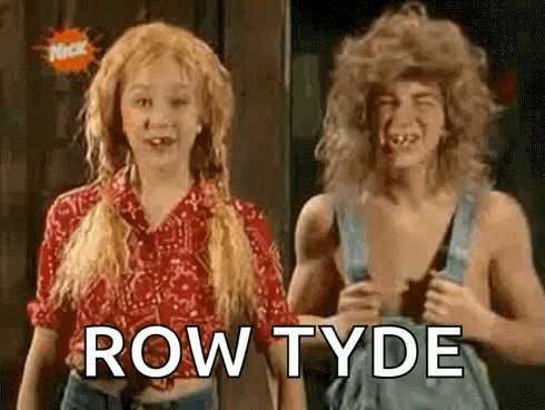 Boy and Girl Row Tyde