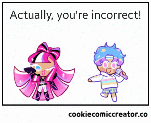 Boy and Girl Saying Actually You're Incorrect