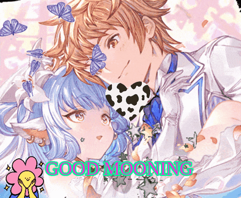 Boy and Girl Saying Good Morning