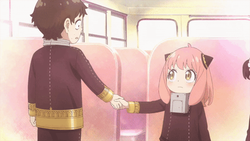 Boy and Girl Shake Hands