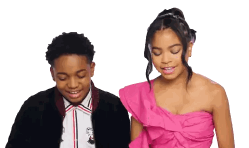 Boy and Girl Smiling Together