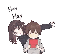 Boy and Girl Standing Next to Each Other