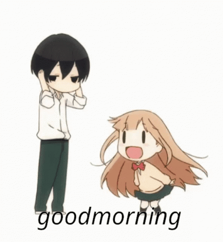 Boy And Girl Standing Next To Each Other GIF