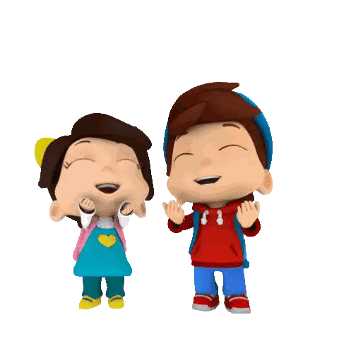 Boy and Girl with Alhamdulillah