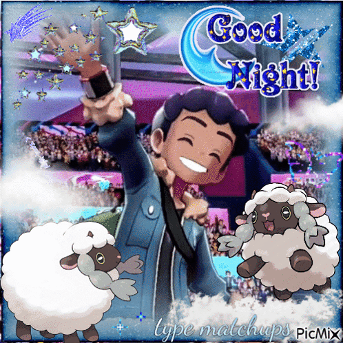 Boy and Sheep Saying Good Night