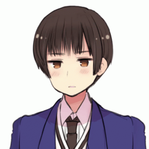 Boy Blue Jacket and Tie with Brown Eyes