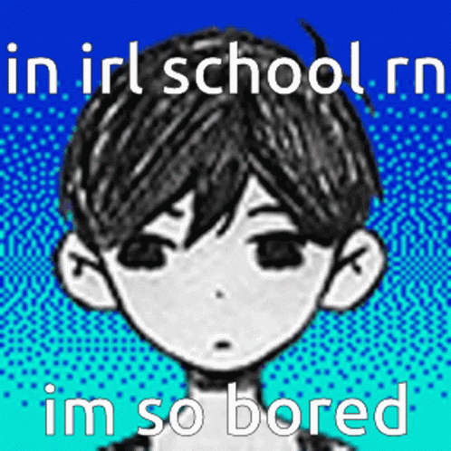 Boy Bored in School