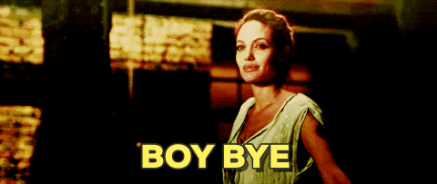 Boy Bye Angelina Jolie Waving GIF
