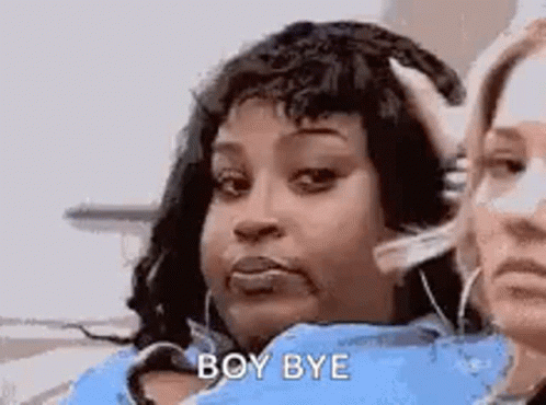 Boy Bye Frustrated Tanisha Thomas GIF