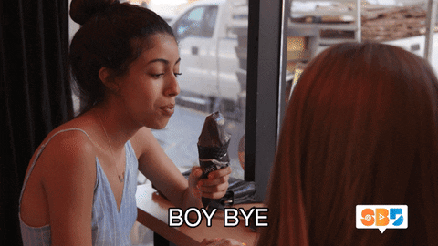 Boy Bye Happy Go Lucky Girl GIF