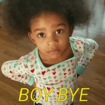 Boy Bye Little Girl Walking Out GIF