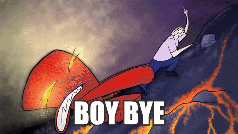 Boy Bye Monster Mobile Illustration GIF