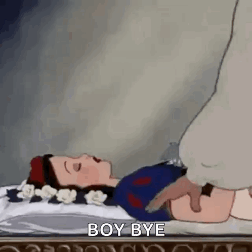 Boy Bye Prince Charming Kissing Snow White GIF
