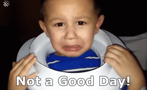 Boy Crying on Toilet With Not a Good Day