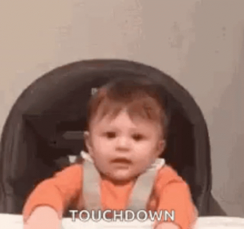 Boy Football Player Running Touchdown GIF