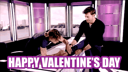 Boy Friends Happy Valentines Day GIF