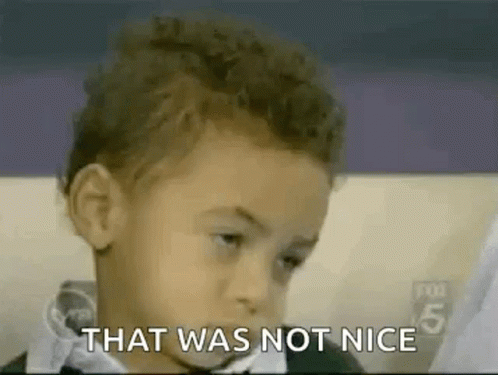 Boy Funny Face Saying That Was Not Nice