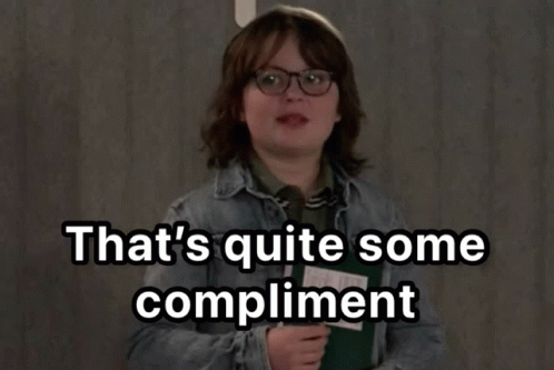 Boy Glasses Tie Says That's Quite Some Compliment