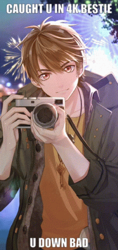 Boy Holding Camera Saying Caught U in 4K Bestie U Down Bad