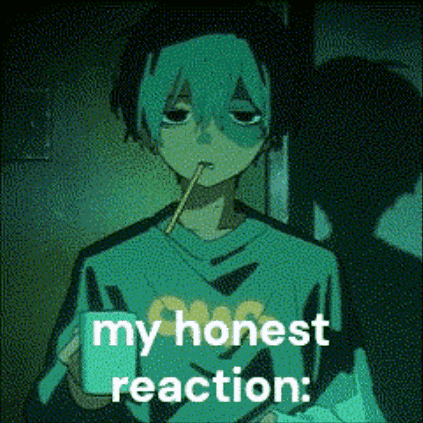 Boy Holding Cup with Straw Saying My Honest Reaction