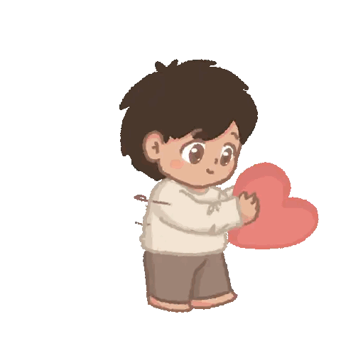 Boy Holding Heart