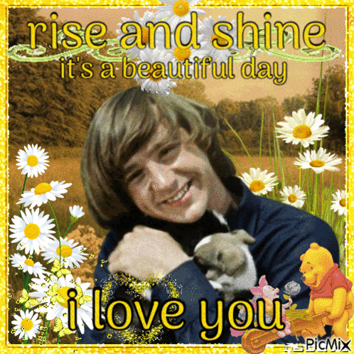 Boy Holding Puppy Rise and Shine