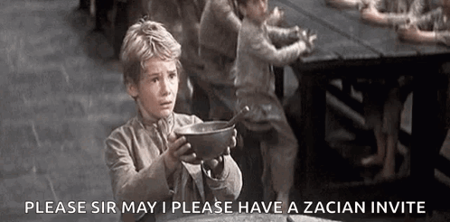 Boy Holding Soup Asking For Zacian Invitation GIF