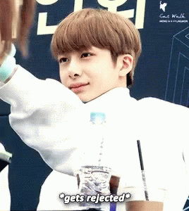 Boy Holding Water Bottle Gets Rejected