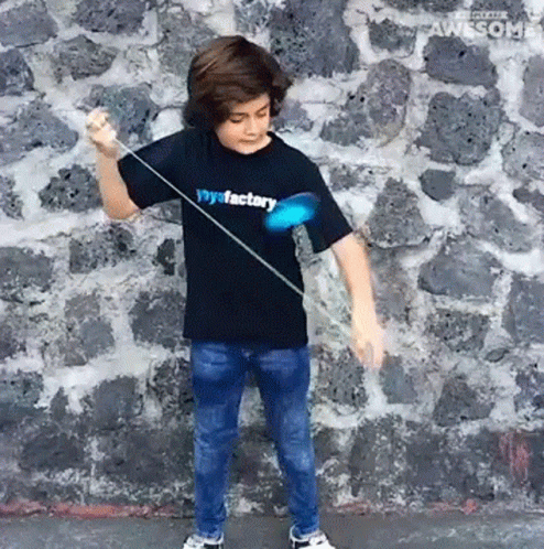 Boy In Black Shirt Saying My Factory GIF