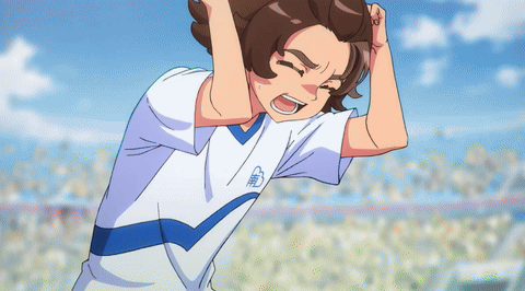 Boy in Blue and White Shirt With Letter A