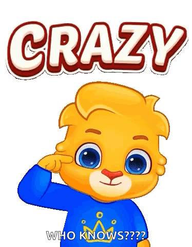 Boy in Blue Shirt and Crown Crazy Who Knows