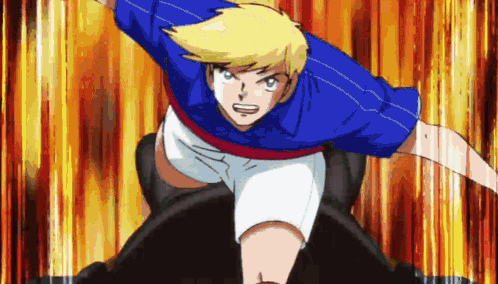 Boy in Blue Shirt and White Shorts Jumping