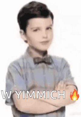 Boy in Bow Tie Crosses Arms Wyimmich