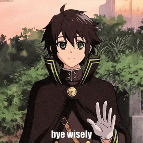 Boy In Cape Saying Bye Wisely GIF