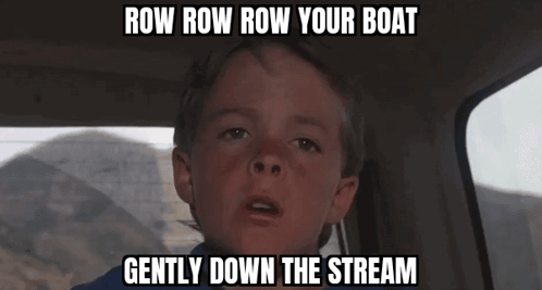 Boy In Car Row Row Row Your Boat GIF