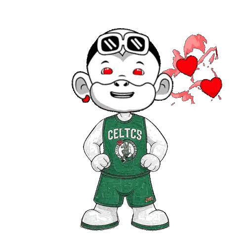 Boy in Celtics Jersey and Shorts