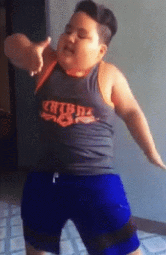 Boy in Extreme Tank Top Dancing