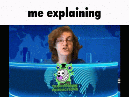 Boy In Front Of Screen Saying Me Explaining GIF