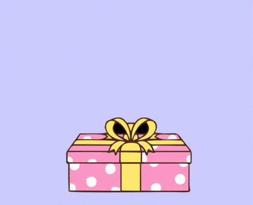 Boy in Gift Box Saying Hbd Ovi