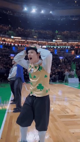Boy In Leprechaun Costume Dancing GIF