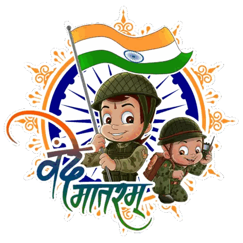 Boy in Military Uniform Holding Flag