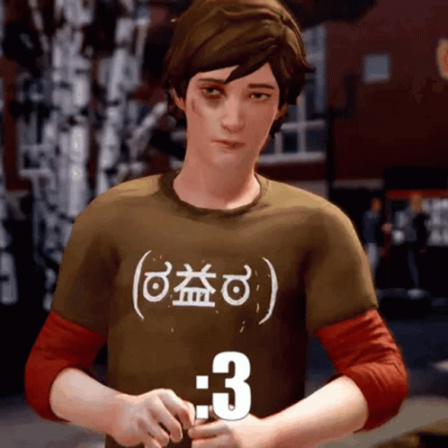 Boy in Number 3 T-Shirt