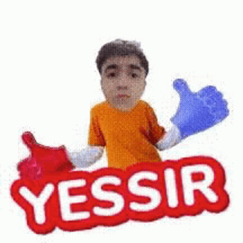 Boy in Orange Shirt Giving Thumbs Up