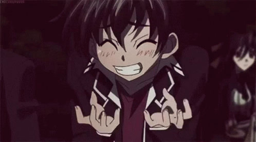 Boy in School Uniform Making Funny Face