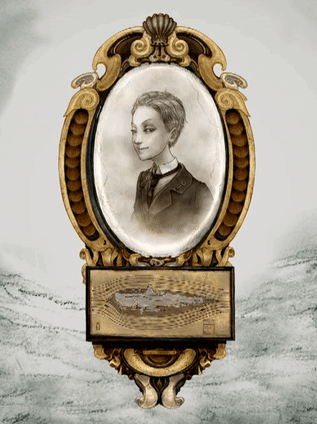 Boy in Suit and Tie in Gold Frame