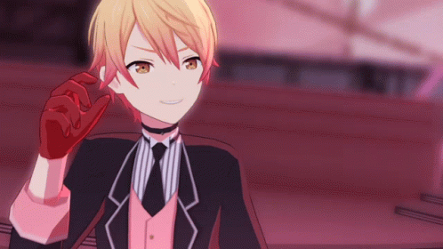 Boy in Suit and Tie Smiling and Waving