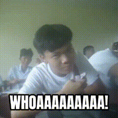 Boy in White Shirt Saying Whoa