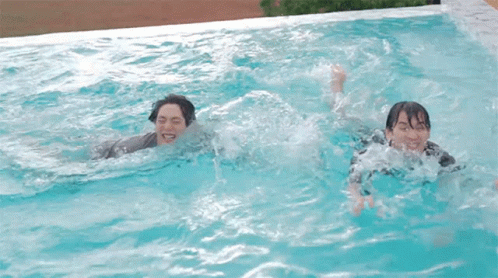 Boy Jumping On Trampoline In RS Shirt GIF